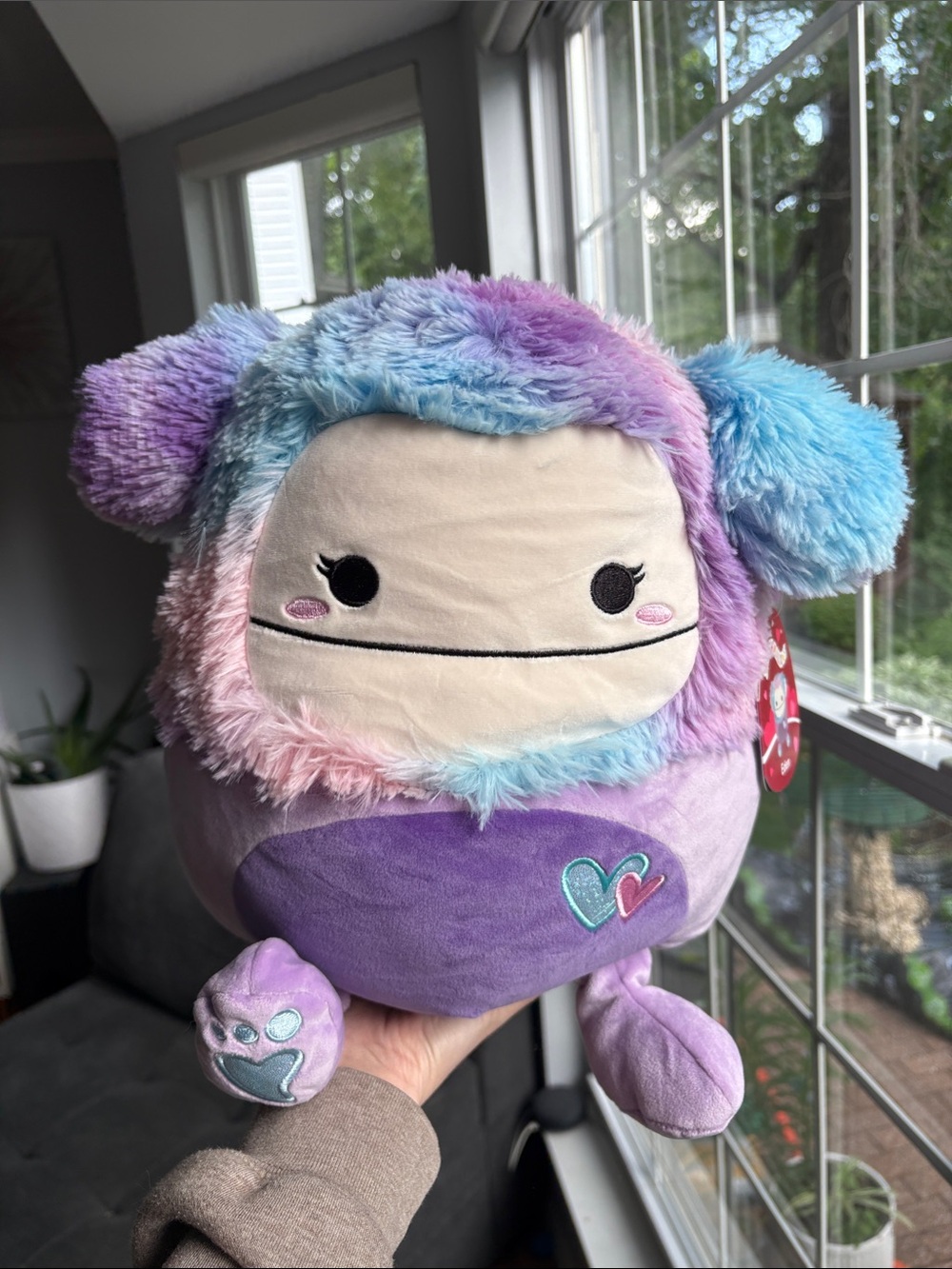 Eden the purple Bigfoot squishmallow 2024 Valentine’s Day edition NWT 12in